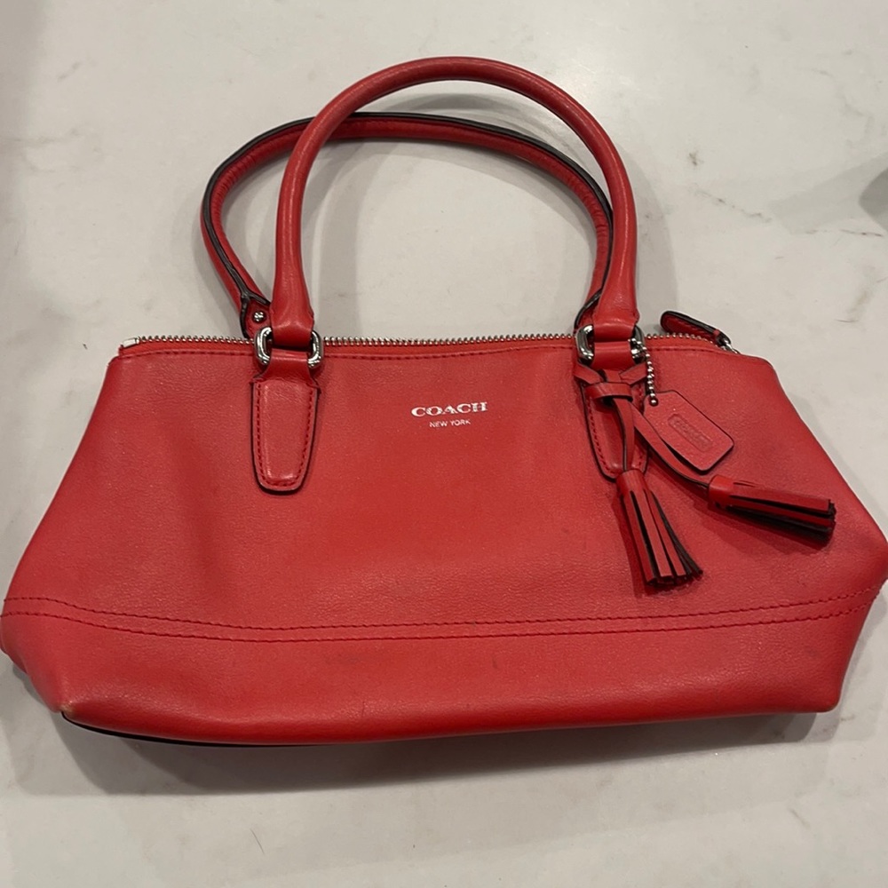 Red/Orange Coach Purse